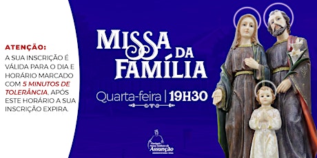 Imagem principal do evento Missa da Família - Quarta-feira |06 de Outubro