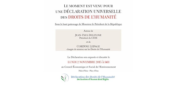 Mobilisation pour la Déclaration des Droits de l'Humanité