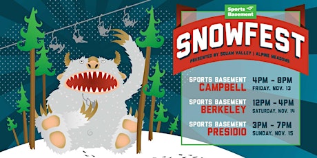 Sports Basement's 10th Annual SnowFest! primary image