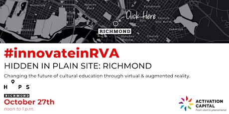 #innovateinRVA: Hidden in Plain Site - Richmond primary image