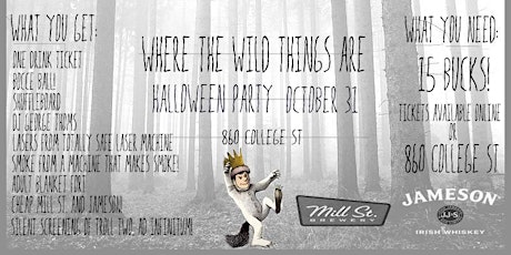 TRACK & FIELD PRESENTS: Where The Wild Things Are Halloween Party primary image