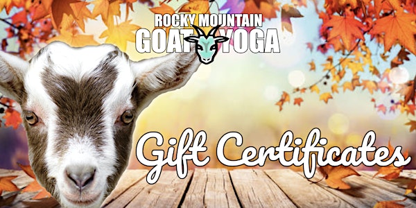 Rocky Mountain Goat Yoga - Gift Certificates