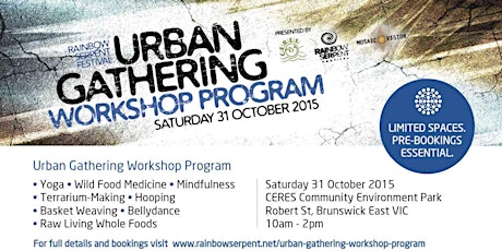 Rainbow Serpent Festival Urban Gathering Workshop Program primary image
