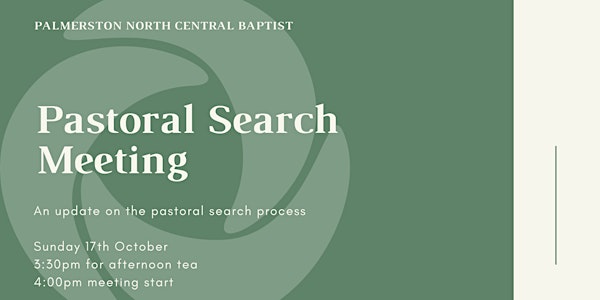 Pastoral search meeting