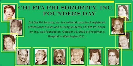 Chi Eta Phi Sorority, Inc. Founders Day Celebration primary image