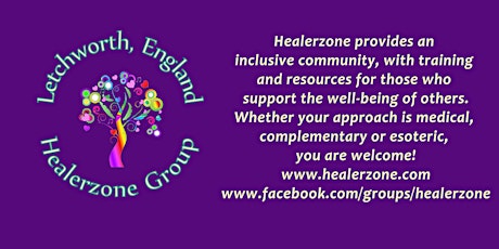 Healerzone Letchworth Connect and Share October primary image