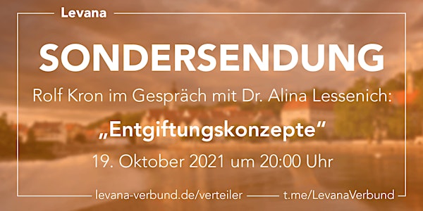 Levana Sondersendung mit Dr. Alina Lessenich am 19.10.2021 um 20:00 Uhr