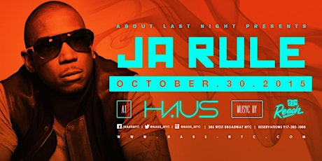 Ja Rule at Haus | October 30, 2015 primary image