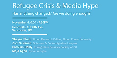 PeaceTalks #29: Refugee Crisis and Media Hype - Has anything changed? Are we doing enough? primary image
