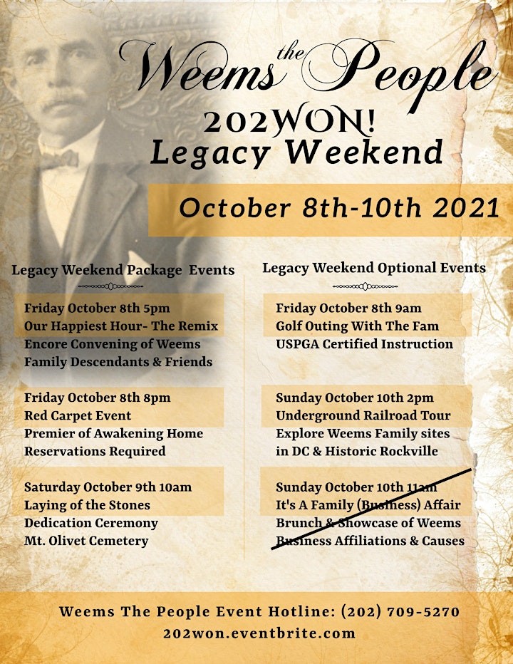 Weems the People 202Won! Legacy Weekend image