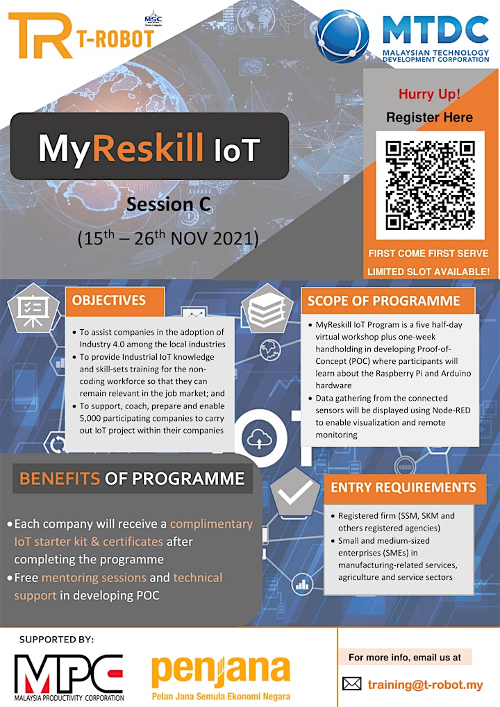 
		Registration MyReskill IoT_TROBOT_MTDC_SESSION C (15/11/2021 -  26/11/2021) image
