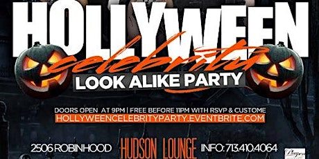 HOLLYWEEN CELEBRITY LOOK ALIKE PARTY primary image