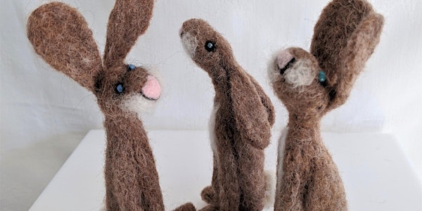 Needle Felting Beginners: March Hares workshop AM