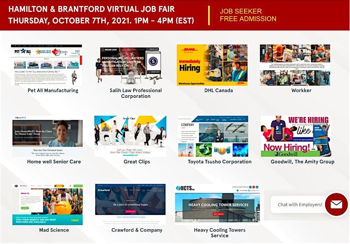 Niagara Virtual Job Fair - Tuesday, July 20th, 2021 image