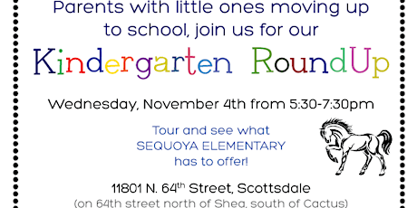 Sequoya Kindergarten RoundUp (Fall) primary image