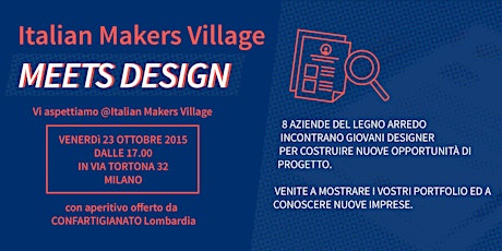 Immagine principale di Italian Maker Village meets Design 