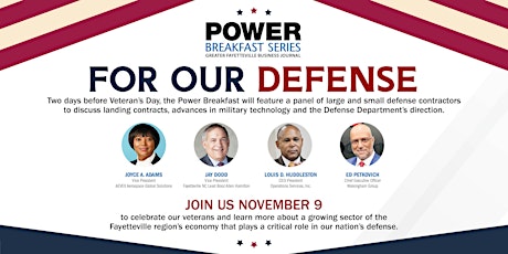 Power Breakfast Series - For Our Defense
