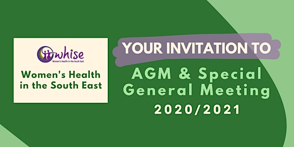WHISE AGM & Special General Meeting 2020/21