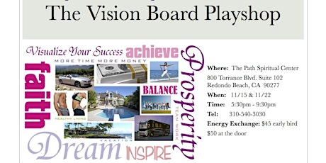 THE VISION BOARD PLAYSHOP (Purple Lotus Empowerment Presents:) primary image