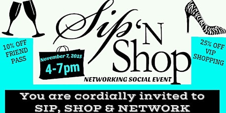 Sip N' Shop Networking Social primary image