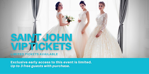 Saint John Pop Up Wedding Dress Sale VIP Early Access