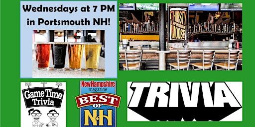 Game Time Trivia Wednesdays at the Thirsty Moose Portsmouth