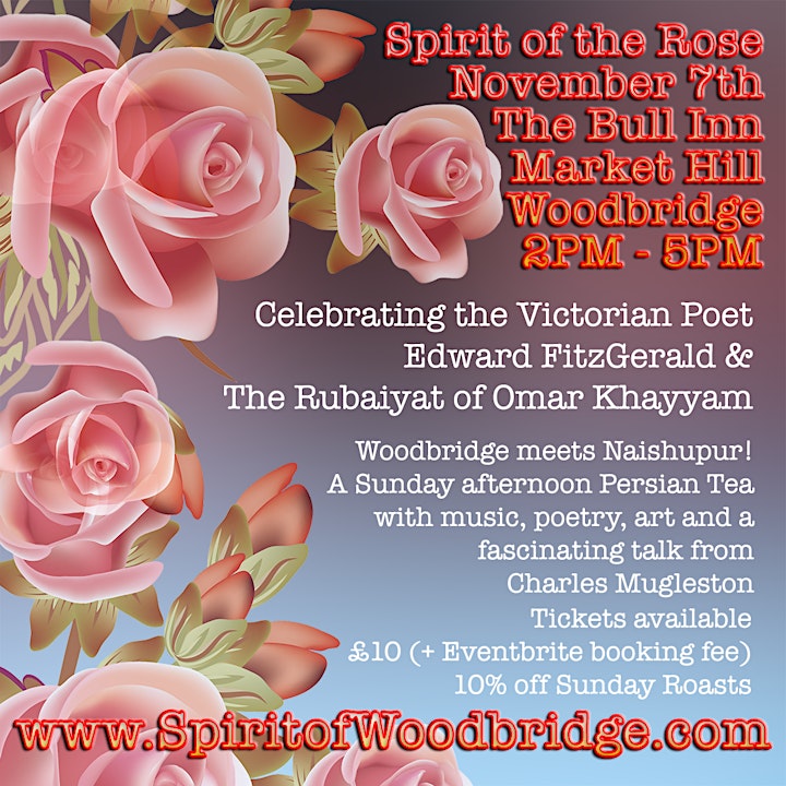 
		Spirit of Place 2021 - Sunday Nov 7  - Spirit of the Rose -  Omar Khayyam image

