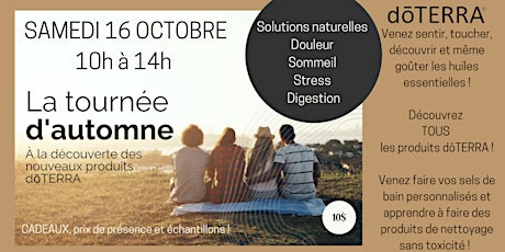 Tournée d'automne dōTERRA ! Vive les solutions naturelles ! primary image
