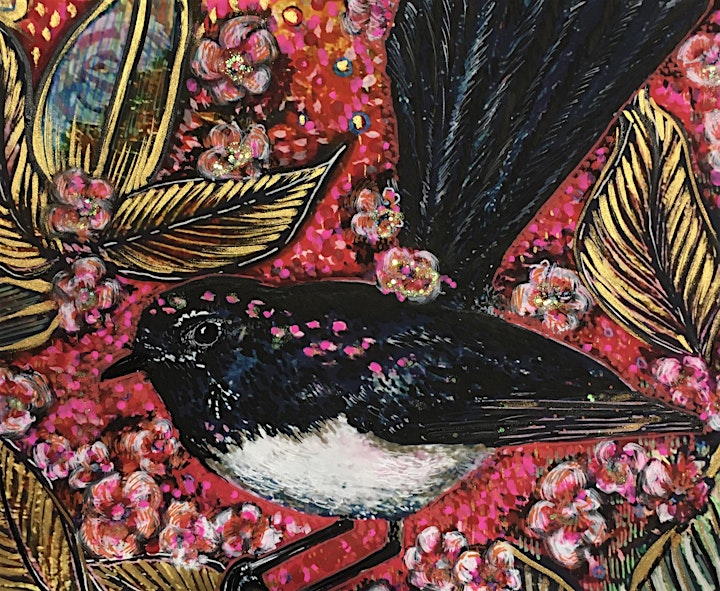 Beautiful Blooms and Bodacious Birds: an arty adventure in painting BIG! image