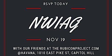 NWIAG November 2015 The Rubicon Project Event primary image