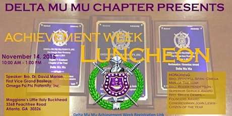 Delta Mu Mu Achievement Week Brunch 2015 primary image