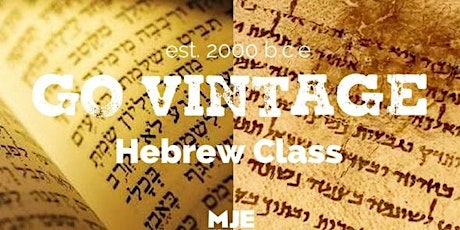 Hebrew Crash Course 2021 With MJE! | MJE WEST primary image