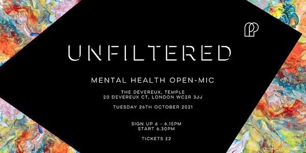 Unfiltered - Mental Health Open-mic