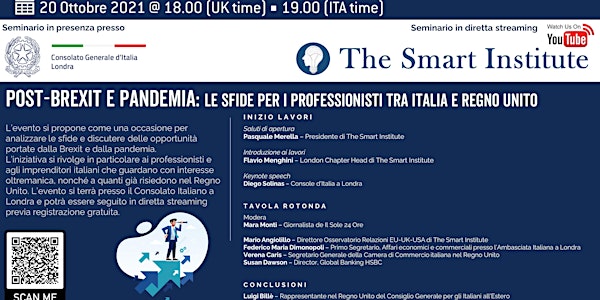Post-Brexit e Pandemia: le sfide per i professionisti tra Italia e UK