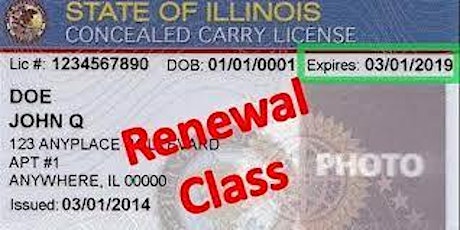 3 Hour Concealed Carry Renewal tickets