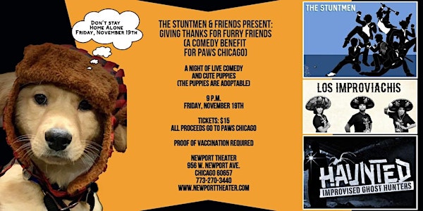 Giving Thanks for Furry Friends: A Comedy Benefit for PAWS Chicago