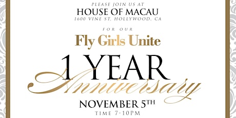 Fly Girls Unite - 1 Year Anniversary primary image