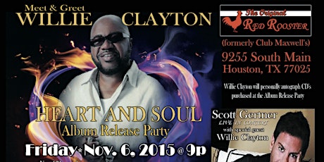 Willie Clayton - Album Release Party primary image