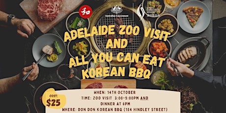 All You Can Eat Korean BBQ and Adelaide Zoo visit! primary image