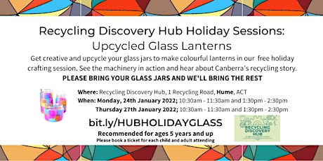 Recycling Discovery Hub School Holiday Sessions - Glass Lanterns primary image