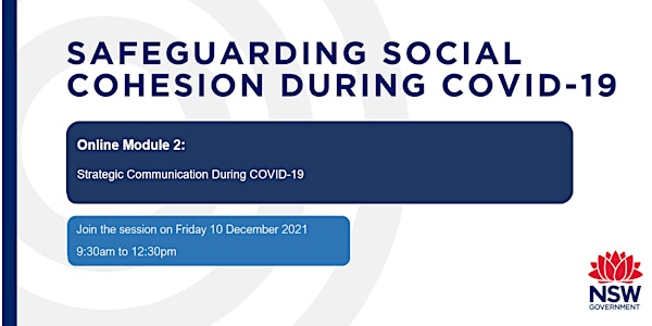 Safeguarding Social Cohesion during COVID-19 : Module 2