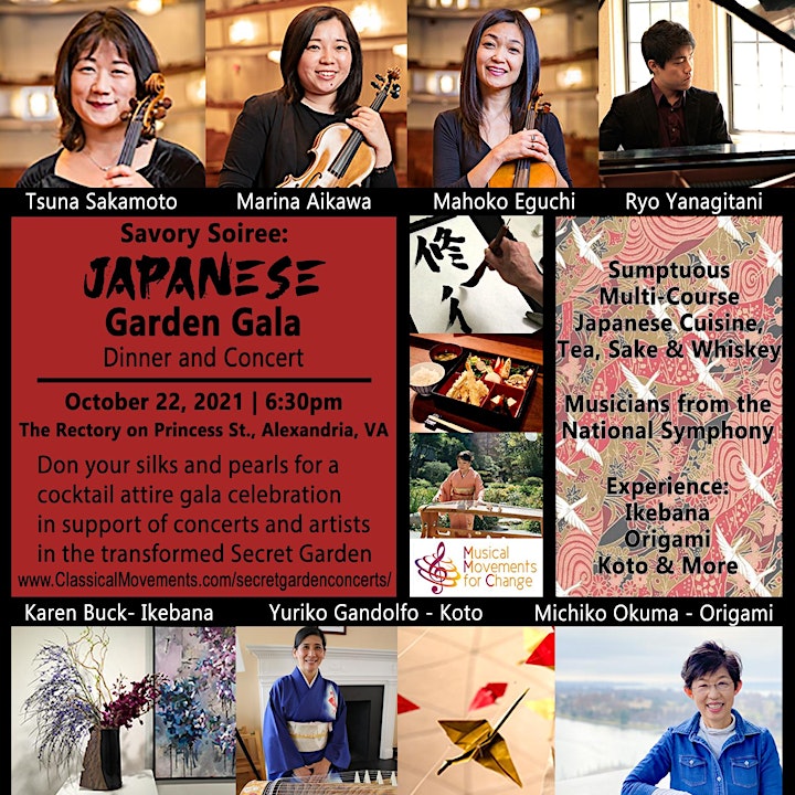 Savory Soiree: Japanese Garden Gala Dinner & Concert image