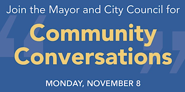 Community Conversations with Mayor Birney and Redmond City Council