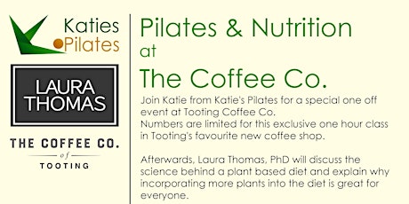 Pilates and Nutrition Brunch at Tooting Coffee Co primary image