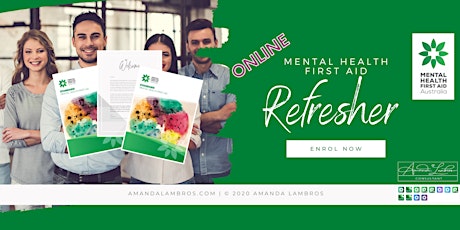 Mental Health First Aid Refresher - Online tickets