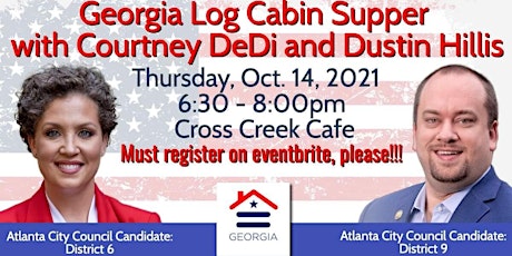 Georgia Log Cabin Supper - Thu, Oct 14th at 6:30pm primary image