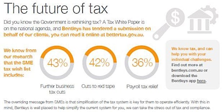 The Voice of Australian Business 2015: Our insights into Tax, tech & life after business. primary image