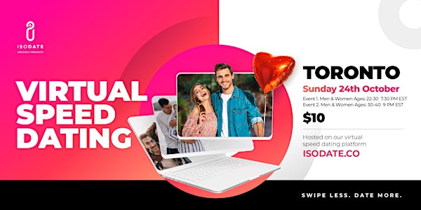 Isodate's Toronto Virtual Speed Dating - Swipe Less, Date More