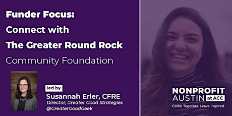 Funder Focus: Connect with The Greater Round Rock Community Foundation tickets