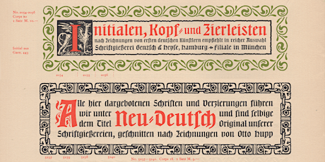 Weird but worthwhile: Otto Hupp’s types for Genzsch & Heyse w/Dan Reynolds primary image